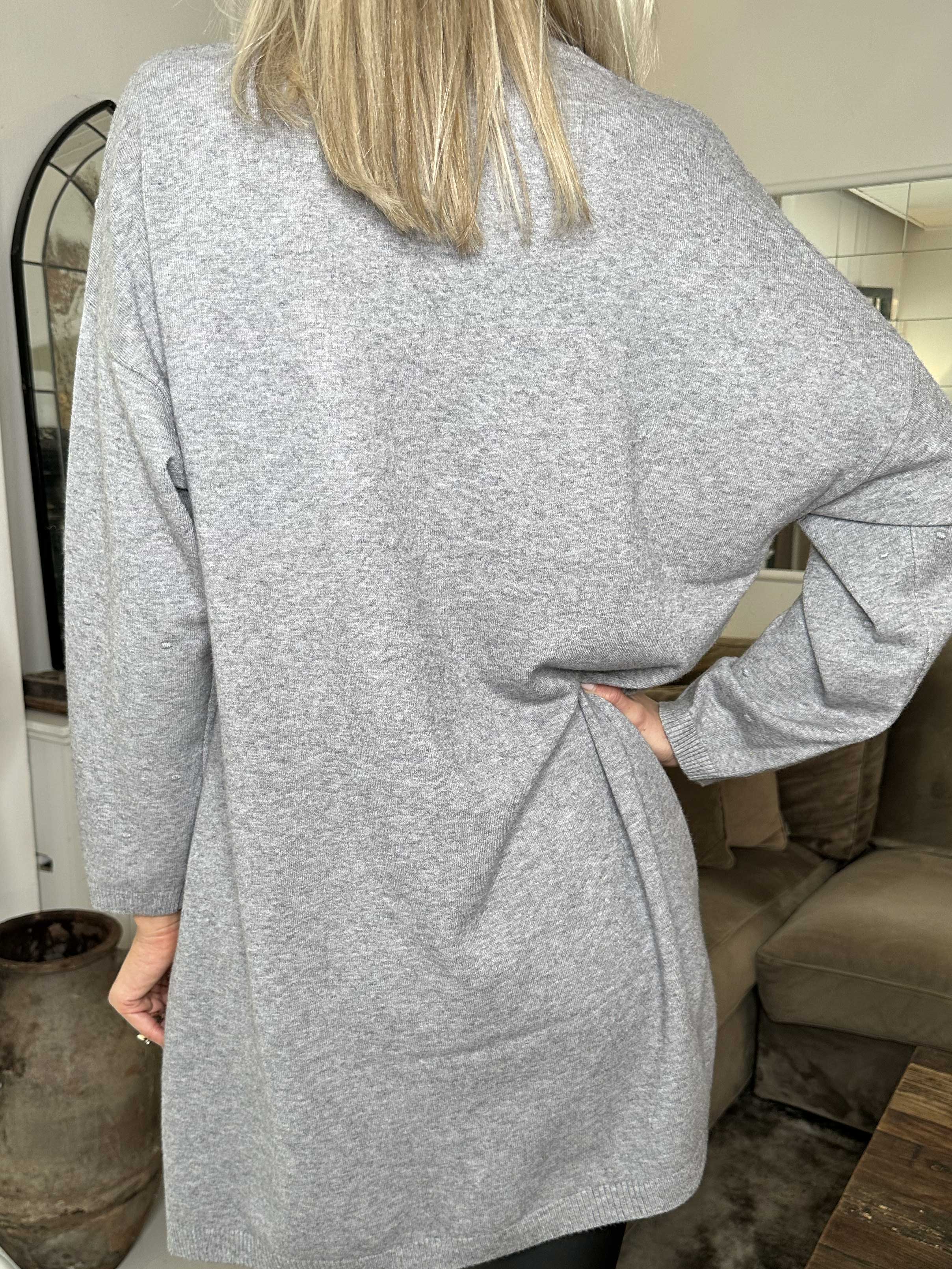 Zina - Tröja med prickiga detaljer i tyget